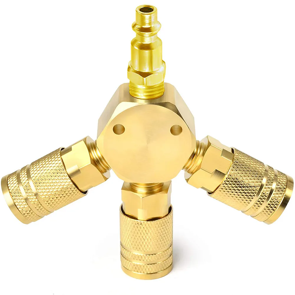 3-WAY Quick Coupler 1/4''NPT Connector Air Hose Coupling Pneumatic Tools European American Universal Style Pneumatic Parts
3-WAY Quick Coupler 1/4''NPT Connector Air Hose Coupling Pneumatic Tools European American Universal Style Pneumatic Parts