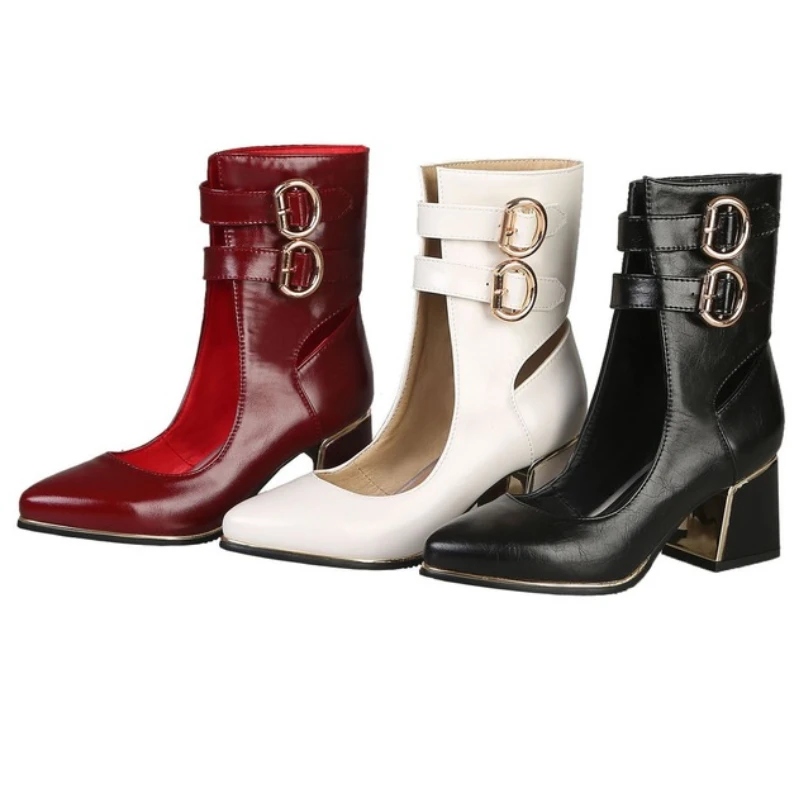 Women's Spring and Autumn Cool Boots Large 48 Small 32 Patent Leather Versatile New Single Shoes High Heels Women's Shoes
Women's Spring and Autumn Cool Boots Large 48 Small 32 Patent Leather Versatile New Single Shoes High Heels Women's Shoes