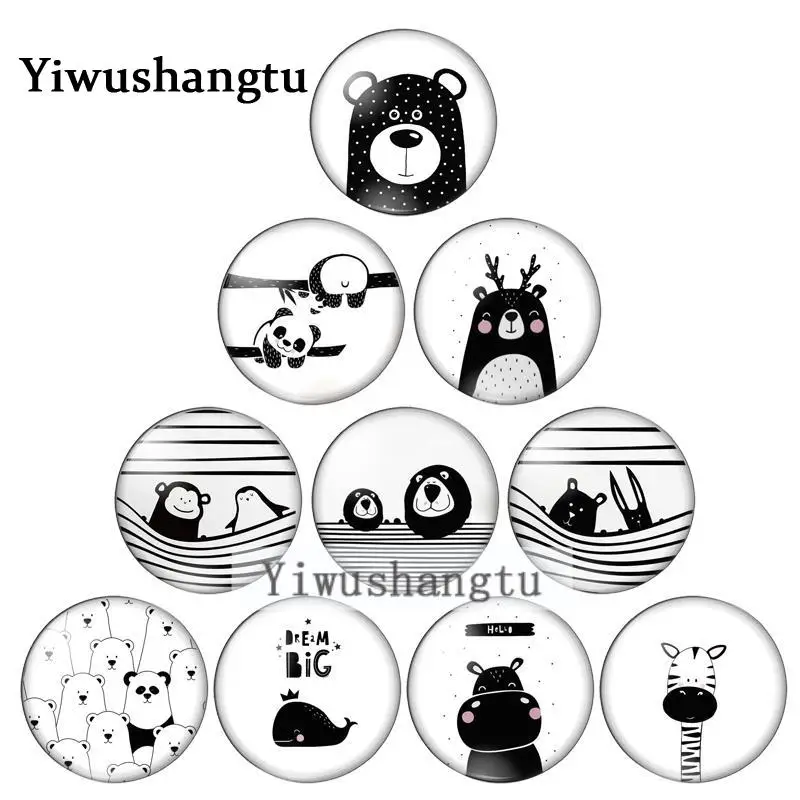 New cute animals Panda Bear Rabbit 8mm/10mm/12mm/18mm/20mm/25mm Round photo glass cabochon demo flat back Making findings ZB0543
New cute animals Panda Bear Rabbit 8mm/10mm/12mm/18mm/20mm/25mm Round photo glass cabochon demo flat back Making findings ZB0543