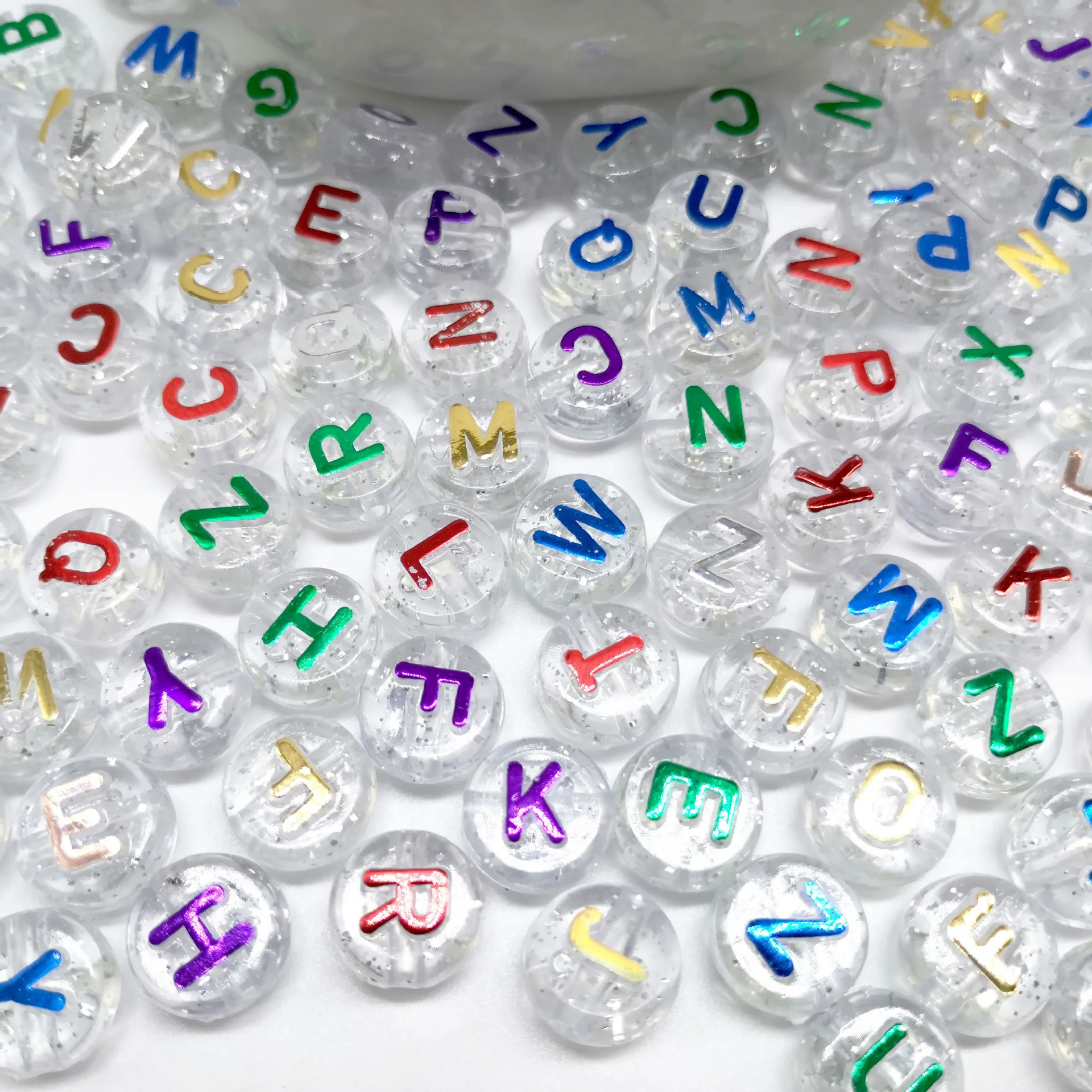 6*10mm Acrylic Star Transparent Multicolor Random English Letter Round Beads For Make Bracelet Necklace Jewelry Accessories
6*10mm Acrylic Star Transparent Multicolor Random English Letter Round Beads For Make Bracelet Necklace Jewelry Accessories