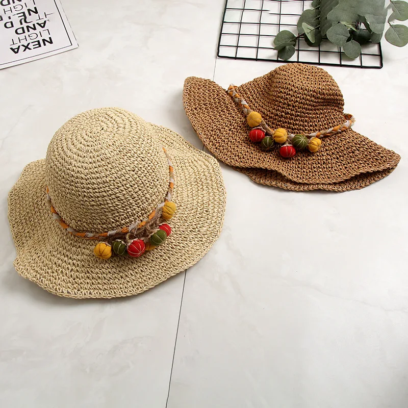 H7454 Women SunHat Female Outdoor Sunscreen Straw Cap Pumpkin Strap Japanese All-match Beach Sunshade Sun Protection Casual Hat
H7454 Women SunHat Female Outdoor Sunscreen Straw Cap Pumpkin Strap Japanese All-match Beach Sunshade Sun Protection Casual Hat