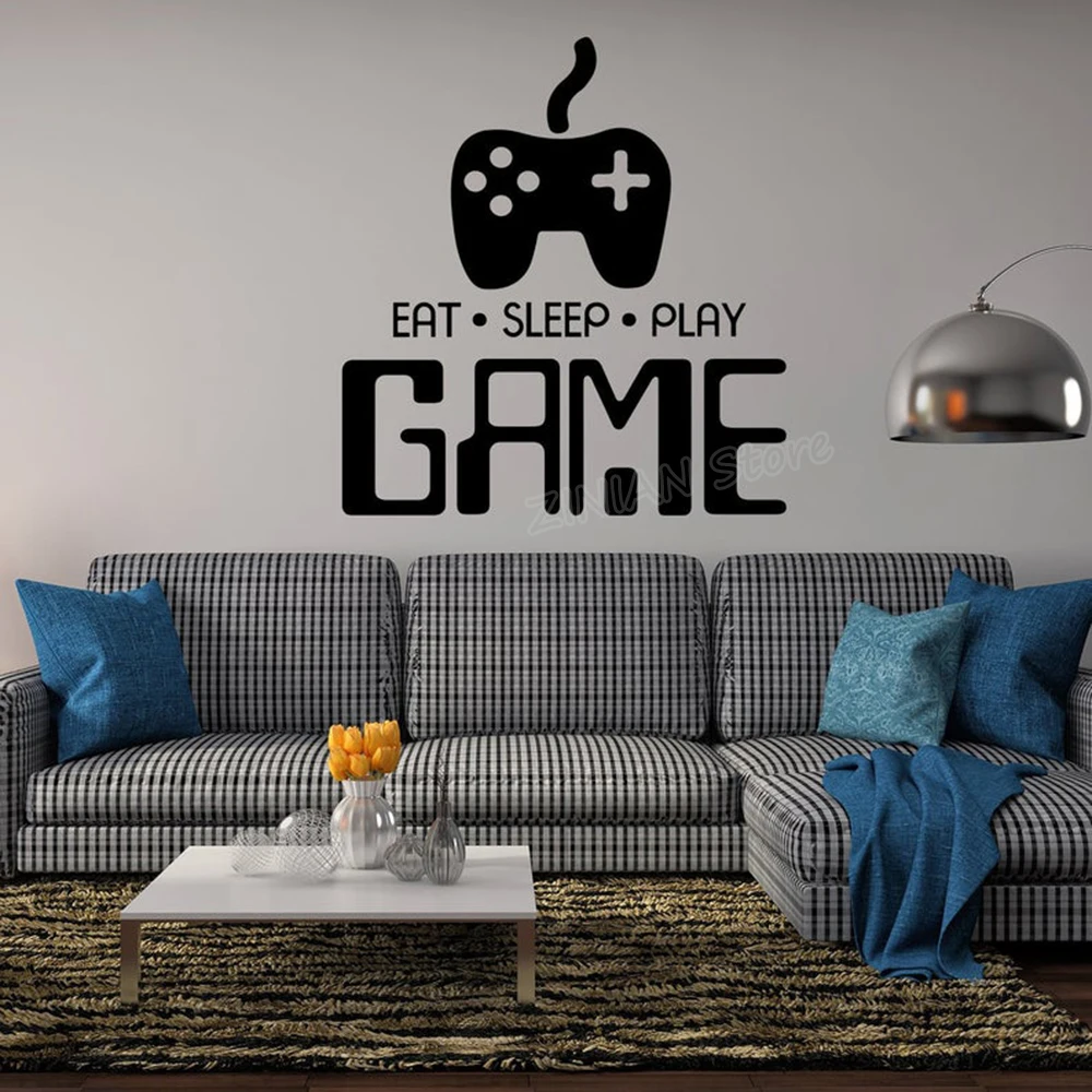 Eat Sleep Play Game Классическая Цитата Наклейка геймер стикер на стену для мальчиков игровой контроллер наклейки на стену спальни декор художественные обои A314
Eat Sleep Play Game Классическая Цитата Наклейка геймер стикер на стену для мальчиков игровой контроллер наклейки на стену спальни декор художественные обои A314