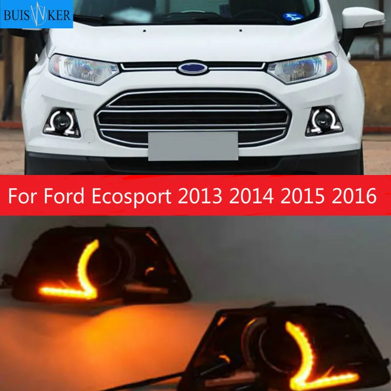 1 Set 12V ABS Car LED For Ford Ecosport 2013 2014 2015 2016 DRL Daytime Running Lights Daylight With Turn Yellow Signal
1 Set 12V ABS Car LED For Ford Ecosport 2013 2014 2015 2016 DRL Daytime Running Lights Daylight With Turn Yellow Signal