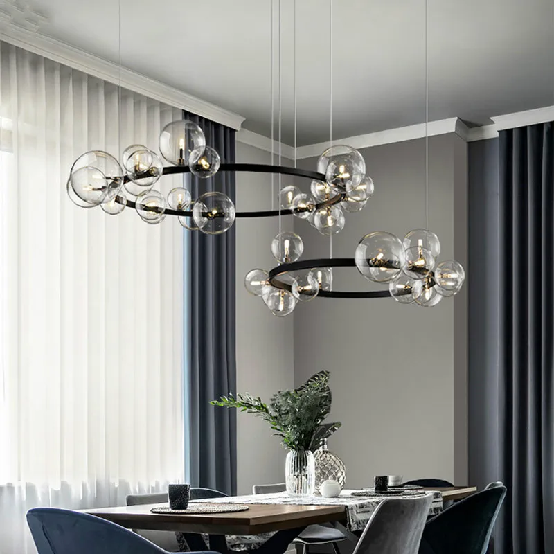 Nordic Black Led Chandelier Lustre Clear Glass Modern Pendant Chandelier Lighting Living Room Decoration Lighting Fixtures
Nordic Black Led Chandelier Lustre Clear Glass Modern Pendant Chandelier Lighting Living Room Decoration Lighting Fixtures