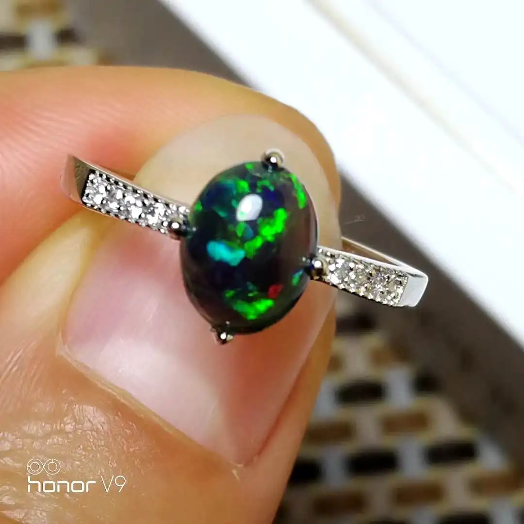 Natural Real Black OPal Ring European Fashion Woman Man Party Wedding Gift Opal 925 Sterling Silver Ring
Natural Real Black OPal Ring European Fashion Woman Man Party Wedding Gift Opal 925 Sterling Silver Ring