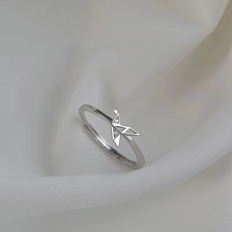 VENTFILLE 925 Stamp Silver Color Dove of Peace Ring for Women Girl Luxury Simple Crystal Design Versatile Jewelry Dropshipping
VENTFILLE 925 Stamp Silver Color Dove of Peace Ring for Women Girl Luxury Simple Crystal Design Versatile Jewelry Dropshipping