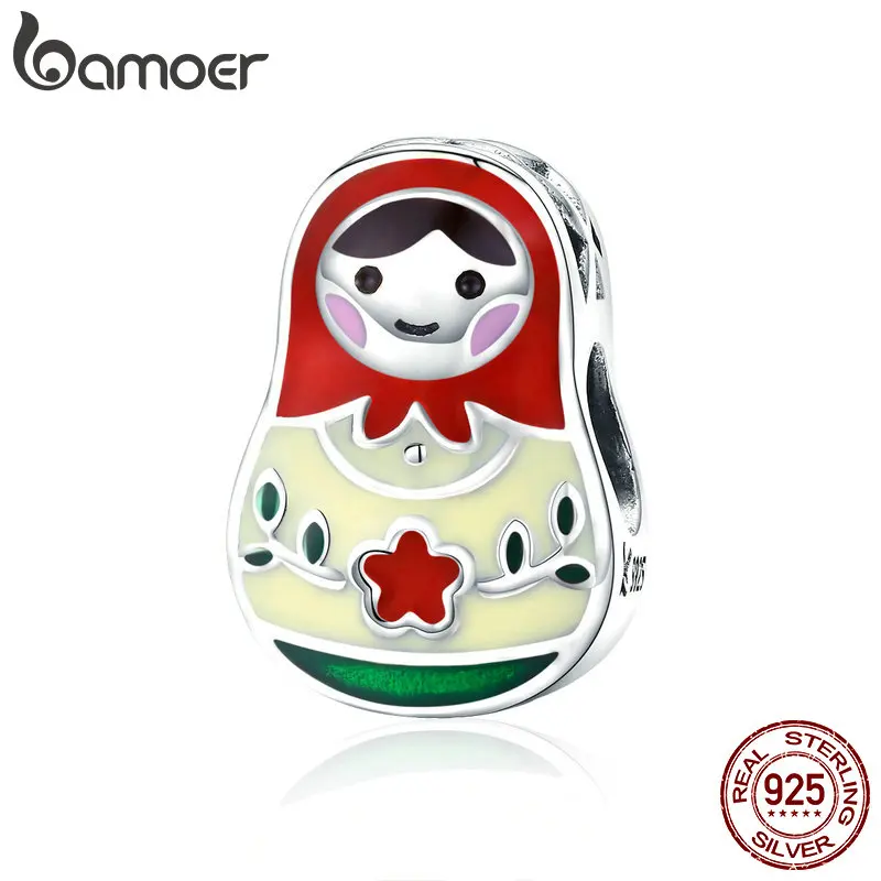 BAMOER 100% Стерлинговое Серебро 925 пробы красочные эмалированные бусины Матрешка Подвески подходят для женщин браслеты и браслеты Изготовление ювелирных изделий SCC1086
BAMOER 100% Стерлинговое Серебро 925 пробы красочные эмалированные бусины Матрешка Подвески подходят для женщин браслеты и браслеты Изготовление ювелирных изделий SCC1086