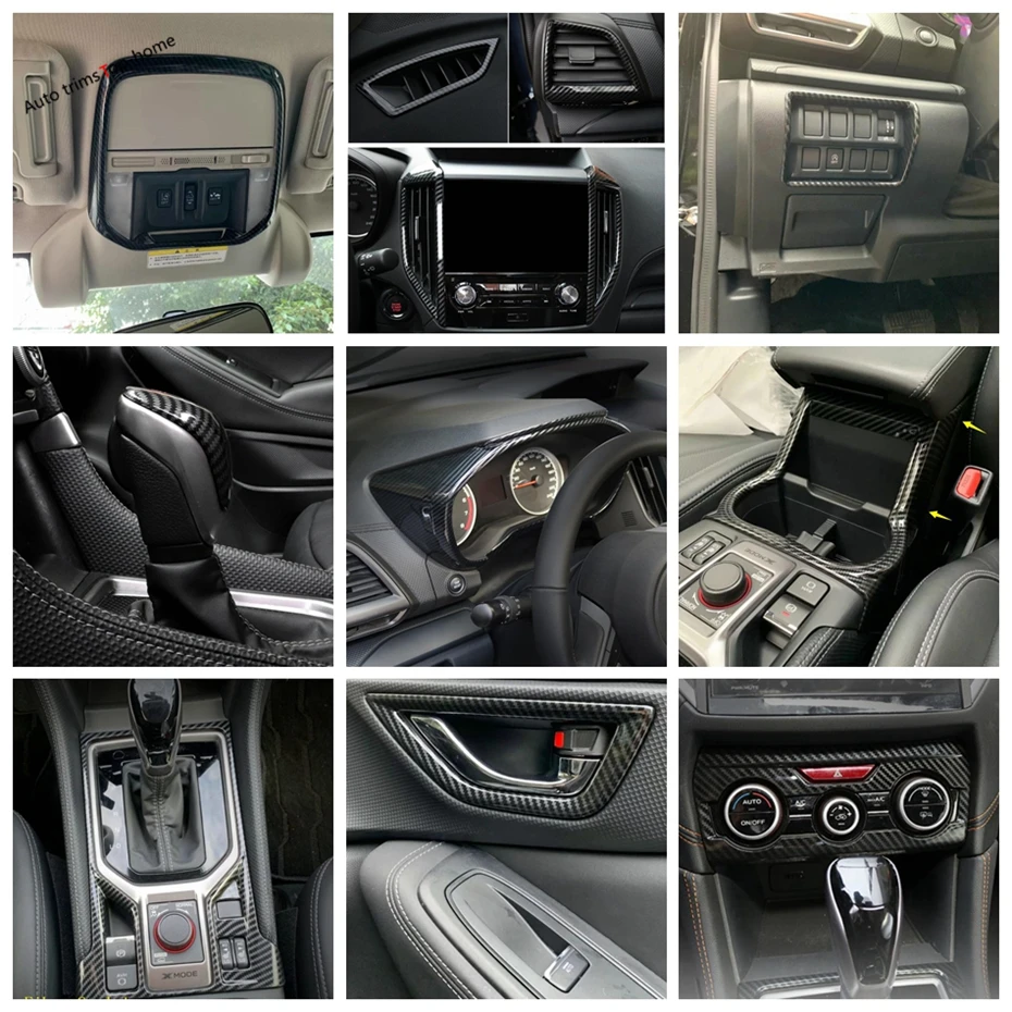 Yimaautotrims Carbon Fiber Look Interior Kit Air AC Panel / Gear Box / Dashboard Cover Trim For Subaru Forester 2019 - 2023
Yimaautotrims Carbon Fiber Look Interior Kit Air AC Panel / Gear Box / Dashboard Cover Trim For Subaru Forester 2019 - 2023