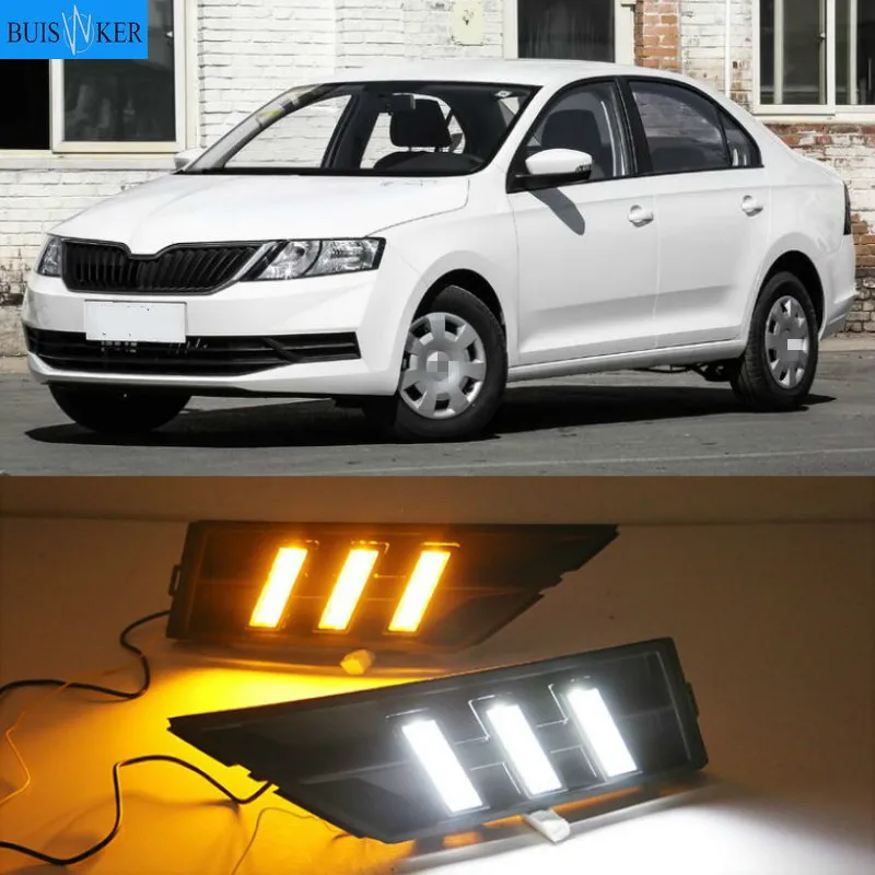1 Set DRL With Yellow Turning Signal Car DRL LED Daytime Running Light Fog Light For Skoda Rapid 2018
1 Set DRL With Yellow Turning Signal Car DRL LED Daytime Running Light Fog Light For Skoda Rapid 2018