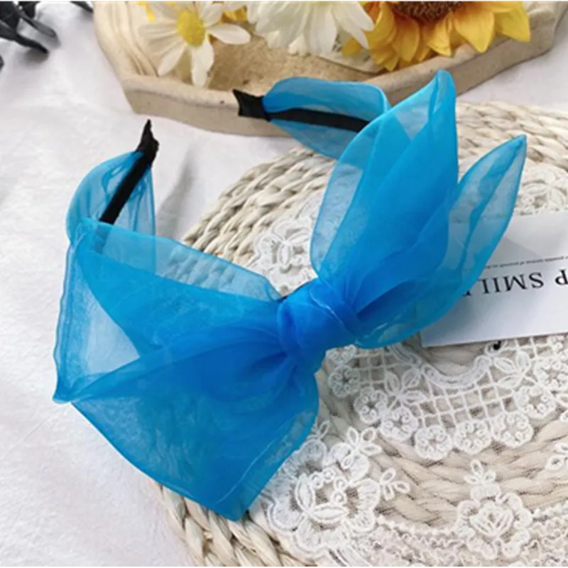 Blue Mesh Bow Hairband for Women Korean Hair Accessories Solid Bowknot Headband Wide Adults Dress Match Headdress Hair Hoop
Blue Mesh Bow Hairband for Women Korean Hair Accessories Solid Bowknot Headband Wide Adults Dress Match Headdress Hair Hoop