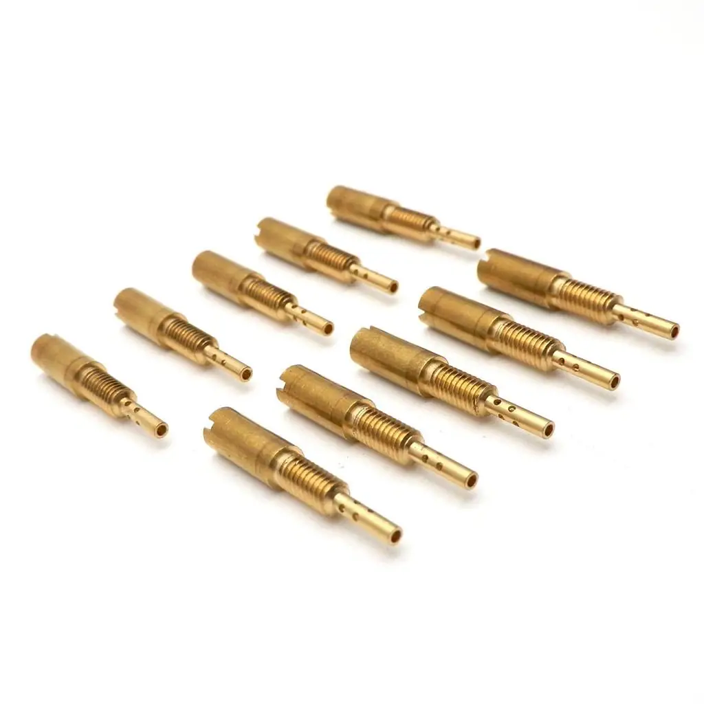 Pack of 10 pieces Pilot Jets Slow Jet Size 10-32.5 for Motorcycle Scooter Mikuni Carburetor VM28 /486
Pack of 10 pieces Pilot Jets Slow Jet Size 10-32.5 for Motorcycle Scooter Mikuni Carburetor VM28 /486