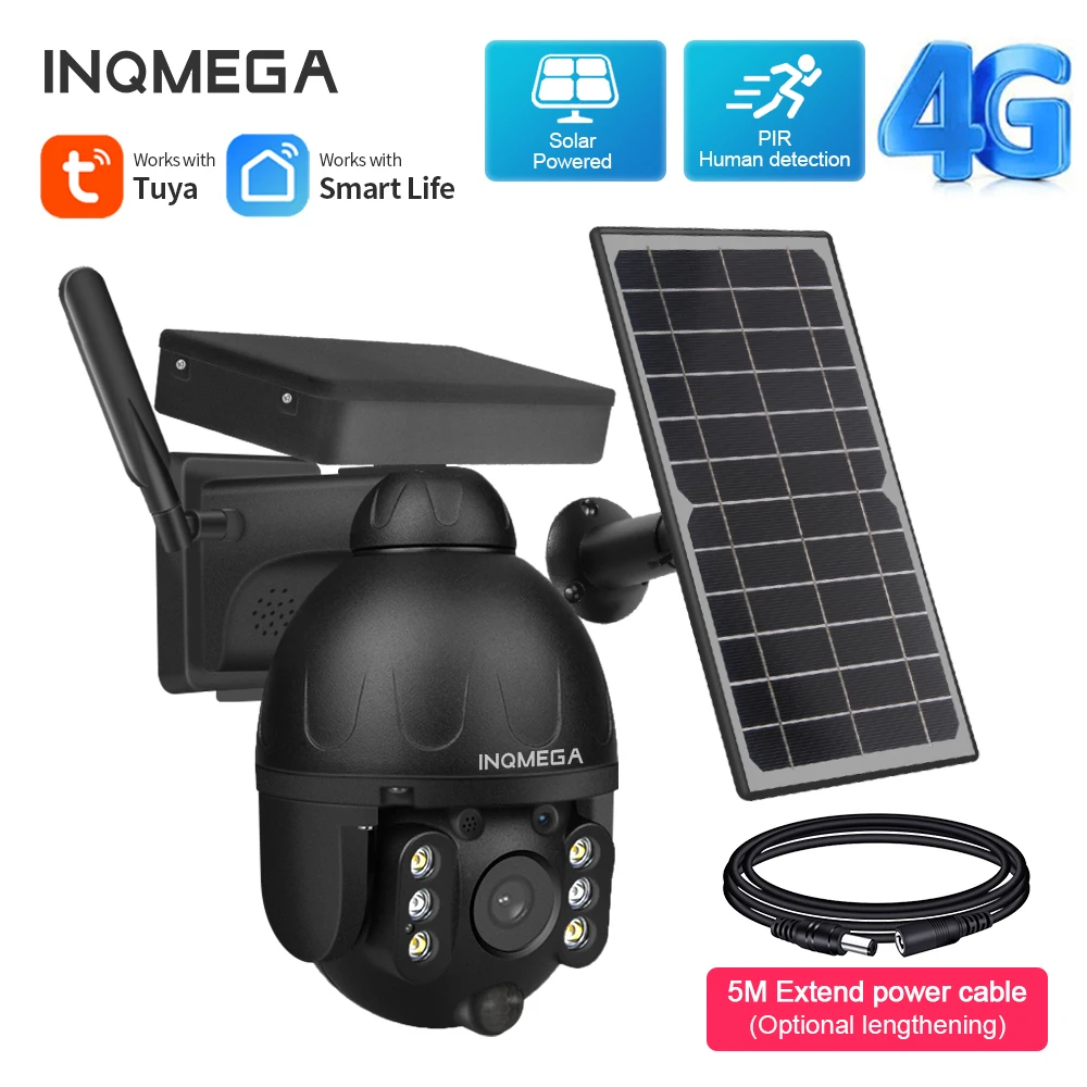 INQMEGA наружная Солнечная камера Tuya CCTV видеонаблюдение смарт-монитор 4G SIM / WIFI Беспроводная охранная Съемная Солнечная камера
INQMEGA наружная Солнечная камера Tuya CCTV видеонаблюдение смарт-монитор 4G SIM / WIFI Беспроводная охранная Съемная Солнечная камера
