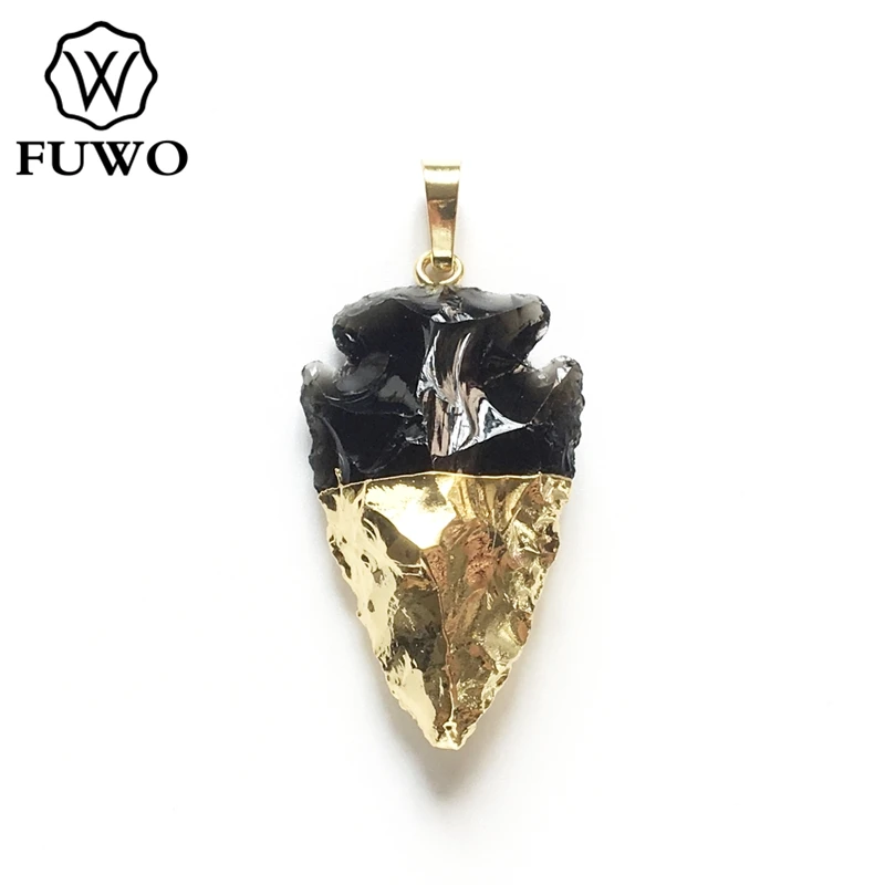 FUWO Wholesale Trendy Women Black Obsidian Arrow Pendant,Golden Plated Crystal Charm Accessories For Jewelry Making 5Pcs PD277
FUWO Wholesale Trendy Women Black Obsidian Arrow Pendant,Golden Plated Crystal Charm Accessories For Jewelry Making 5Pcs PD277