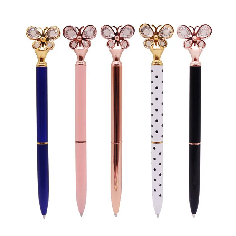 5 шт. шариковая ручка с хрустальной бабочкой 0,7 мм, металлическая шариковая ручка с наконечником, студенческие и офисные канцелярские принадлежности, ручка для письма с черными стержнями
5 шт. шариковая ручка с хрустальной бабочкой 0,7 мм, металлическая шариковая ручка с наконечником, студенческие и офисные канцелярские принадлежности, ручка для письма с черными стержнями