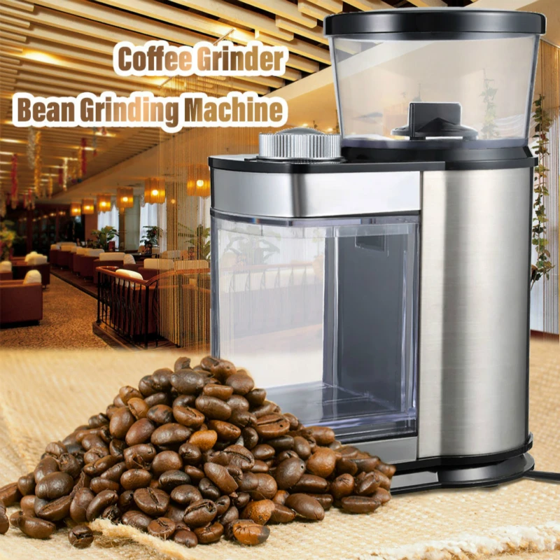 Electric Coffee grinder Coffee mill machine Stainless steel box Anti-jump Flat Wheel Grinding machine Coffee grinder
Electric Coffee grinder Coffee mill machine Stainless steel box Anti-jump Flat Wheel Grinding machine Coffee grinder