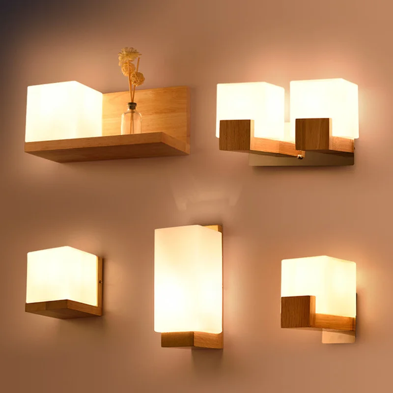 Modern Led Wooden Wall Lamps Nordic Frosted Glass Wood Lights Sconce Hallway Aisel Hotel Bedroom Minimalist Solid Wood Corridor
Modern Led Wooden Wall Lamps Nordic Frosted Glass Wood Lights Sconce Hallway Aisel Hotel Bedroom Minimalist Solid Wood Corridor