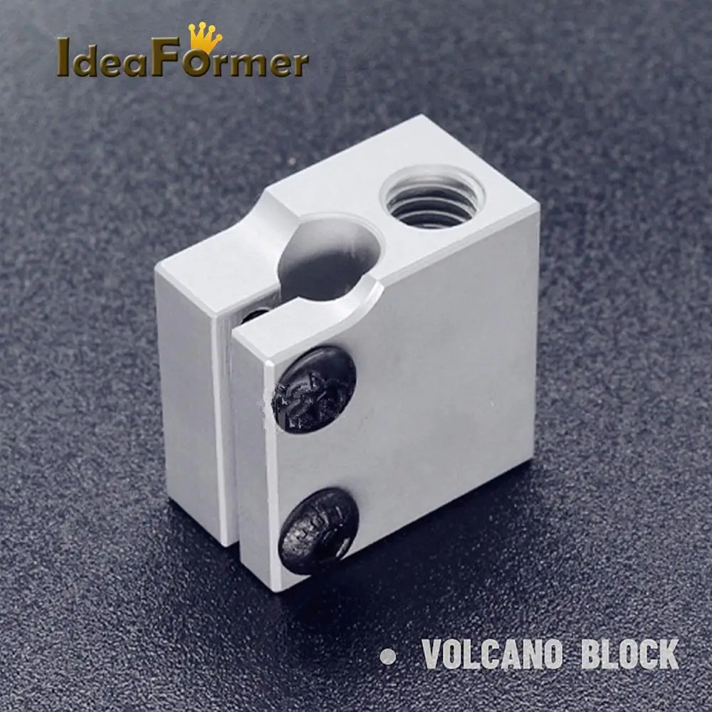 2Pcs V6 Volcano Aluminium Heater Block 20x20x11.5 mm For 3D Printer Parts V5/V6 Extruder Volcano J-head Hot End Heating Block.
2Pcs V6 Volcano Aluminium Heater Block 20x20x11.5 mm For 3D Printer Parts V5/V6 Extruder Volcano J-head Hot End Heating Block.