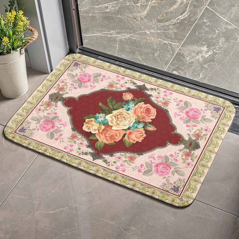 Retro Ethnic Entrance Carpet Washroom Toilet Non-Slip Flannel Soft Mat Living Room Bedroom Waterproof Doormat For Entrance Door
Retro Ethnic Entrance Carpet Washroom Toilet Non-Slip Flannel Soft Mat Living Room Bedroom Waterproof Doormat For Entrance Door