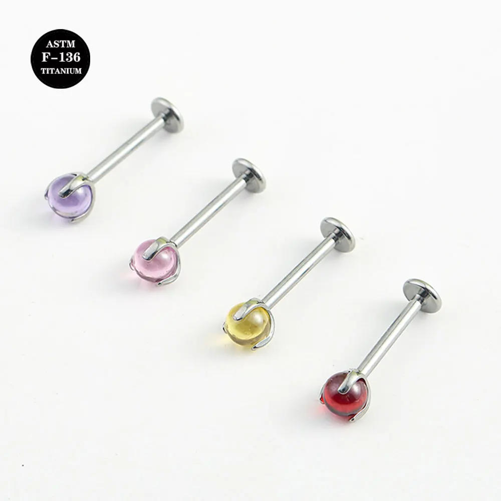 16G Implant Grade Titanium ASTM F136 Internal Thread Screw Labret Clear Ball Cartilage Helix Ear Piercing Body Jewelry
16G Implant Grade Titanium ASTM F136 Internal Thread Screw Labret Clear Ball Cartilage Helix Ear Piercing Body Jewelry