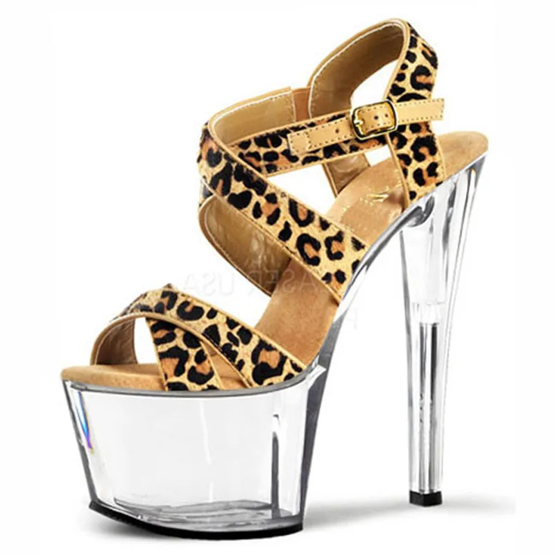 Sexy sandals, women's stage performance heels, summer 17-18 cm high heel model party sandals
Sexy sandals, women's stage performance heels, summer 17-18 cm high heel model party sandals