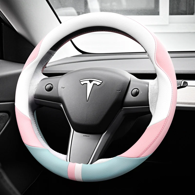 Подходит для Tesla model 3 model Y model X model S, кожаный замшевый чехол на руль
Подходит для Tesla model 3 model Y model X model S, кожаный замшевый чехол на руль
