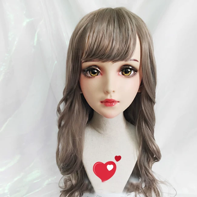 (Fei)Female Sweet Girl Resin Half Head Kigurumi BJD Eyes Crossdress Cosplay Japanese Anime Role Lolita Mask With Eyes And Wig
(Fei)Female Sweet Girl Resin Half Head Kigurumi BJD Eyes Crossdress Cosplay Japanese Anime Role Lolita Mask With Eyes And Wig