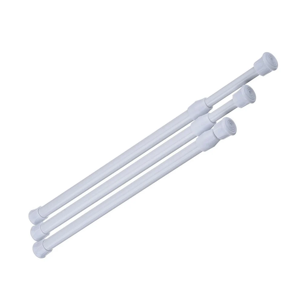 Adjustable Curtain Rod Metal Spring Loaded Bathroom Bar Shower Extendable Telescopic Poles Rail Hanger Rods
Adjustable Curtain Rod Metal Spring Loaded Bathroom Bar Shower Extendable Telescopic Poles Rail Hanger Rods