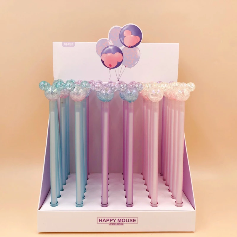 36 pcs/lot Kawaii Crystal Glitter Mouse Gel Pen Cute 0.5mm Neutral pens for writing office school supplies stationery gift
36 pcs/lot Kawaii Crystal Glitter Mouse Gel Pen Cute 0.5mm Neutral pens for writing office school supplies stationery gift