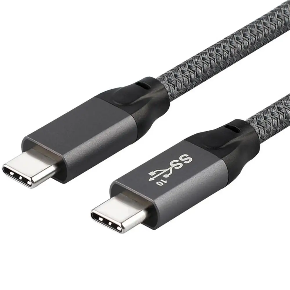 10Gbps USB-C Cable USB 3.1 Type C Gen2 Male to Male Data Video Cable 100W with E-marker for Tablet & Phone & Laptop
10Gbps USB-C Cable USB 3.1 Type C Gen2 Male to Male Data Video Cable 100W with E-marker for Tablet & Phone & Laptop