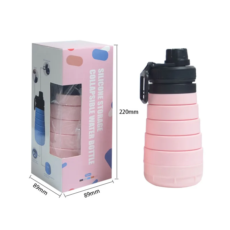 Fashionable high-end portable folding outdoor water cup creative running fitness large capacity sports silica gel Water bottle
Fashionable high-end portable folding outdoor water cup creative running fitness large capacity sports silica gel Water bottle