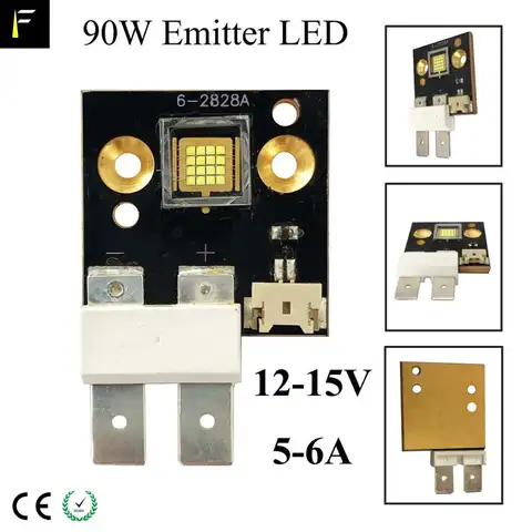 15v 6A 90w LED CBT90 SSD90 Cold White Light 9500k Stage Moving Head Spot Light Medical Fiber Optic Endoscope Lighting LED Source