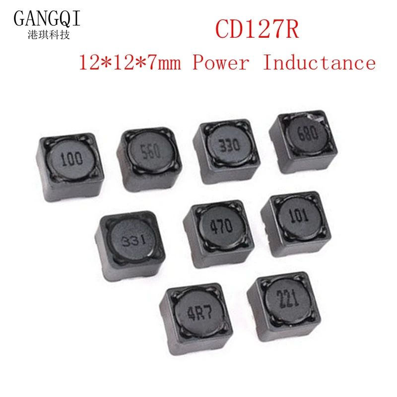 10PCS 12*12*7mm Power Inductance CD127R CD127 Shielded Inductor SMD Inductor 2.2/3.3/4.7/6.8/10/15/22/33/47/50/220/330-680UH
10PCS 12*12*7mm Power Inductance CD127R CD127 Shielded Inductor SMD Inductor 2.2/3.3/4.7/6.8/10/15/22/33/47/50/220/330-680UH