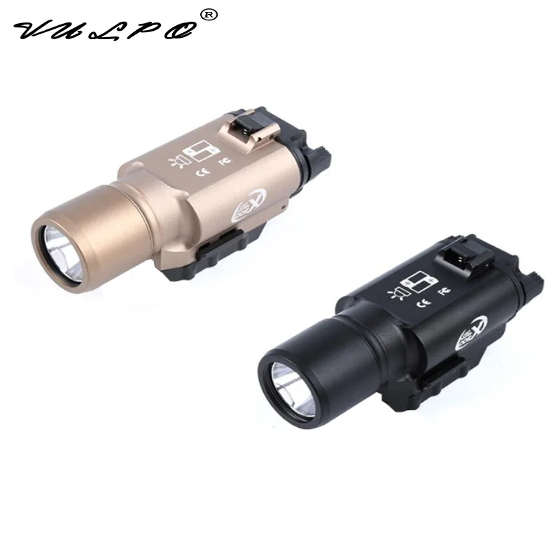 VULPO Tactical Weapon light X300 Pistol Gun White LED Hunting Flashlight For 20mm Rail
VULPO Tactical Weapon light X300 Pistol Gun White LED Hunting Flashlight For 20mm Rail