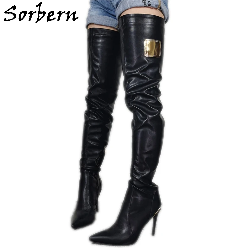 Sorbern Sexy Slim Fit Over The Knee Boot Ladies High Heel Pointy Toes Slim Fit Customized Drag Queen Performance Boots Big Size
Sorbern Sexy Slim Fit Over The Knee Boot Ladies High Heel Pointy Toes Slim Fit Customized Drag Queen Performance Boots Big Size