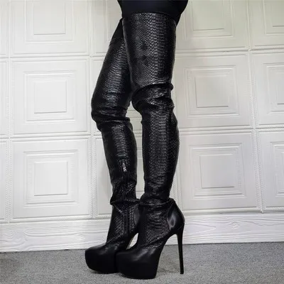 Women Platform Over The Knee Crotch Boots Zipper Sexy Stiletto Heel Round Toe Gorgeous Boutique Unisex Shoes Large US Size 5-20
Women Platform Over The Knee Crotch Boots Zipper Sexy Stiletto Heel Round Toe Gorgeous Boutique Unisex Shoes Large US Size 5-20