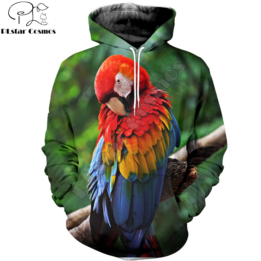 Love Animal Beautiful Parrot 3D Printing Mens Hoodie Fashion Casual Hooded Sweatshirt Street style Autumn Unisex hoodies KJ702
Love Animal Beautiful Parrot 3D Printing Mens Hoodie Fashion Casual Hooded Sweatshirt Street style Autumn Unisex hoodies KJ702