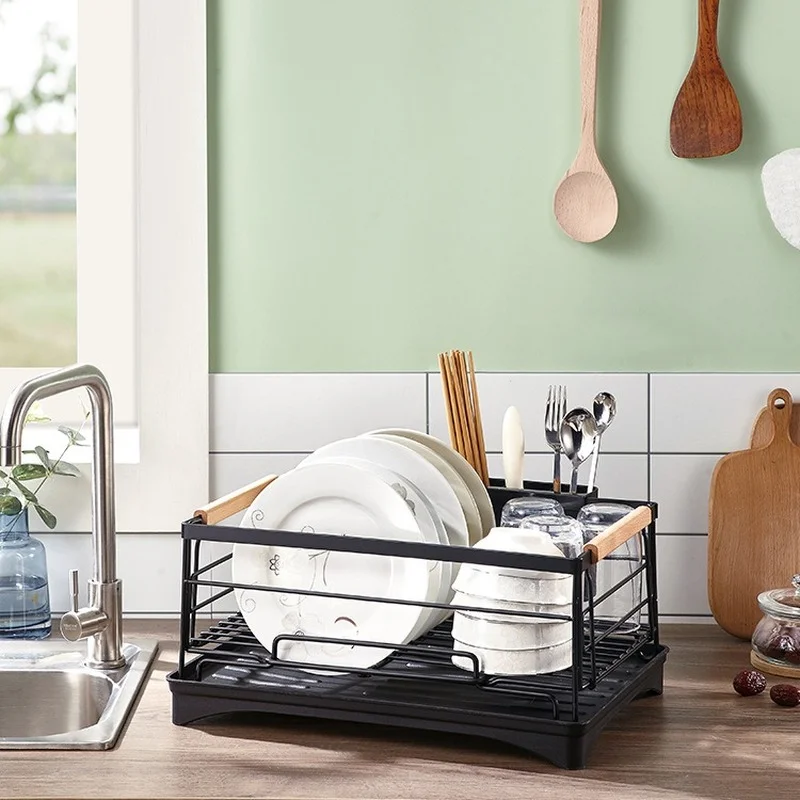 Kitchen Stainless Steel Sink Bowl and Dish Rack Asphalt Rack Tableware and Dish Storage Rack
Kitchen Stainless Steel Sink Bowl and Dish Rack Asphalt Rack Tableware and Dish Storage Rack