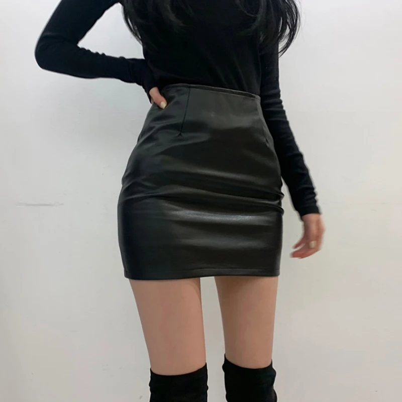 2020 new high waist bag hip thin PU short skirt tight sexy black leather skirt DQ1142
2020 new high waist bag hip thin PU short skirt tight sexy black leather skirt DQ1142