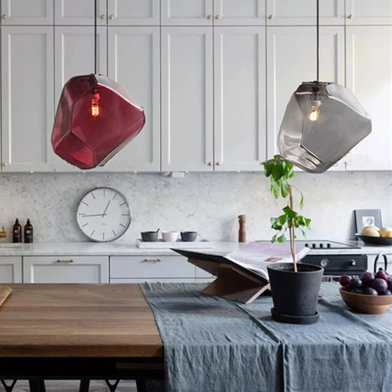 Diamond Colorful Glass Pendant Lights Modern LED Pendant Lamps Restaurant Kitchen Hanging Light Indoor Home Lighting Fixtures
Diamond Colorful Glass Pendant Lights Modern LED Pendant Lamps Restaurant Kitchen Hanging Light Indoor Home Lighting Fixtures