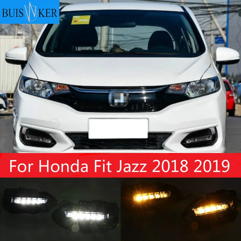 2PCS LED Daytime Running Light For Honda Fit Jazz 2018 2019 Car Accessories Waterproof 12V DRL LED Fog Lamp Decoration
2PCS LED Daytime Running Light For Honda Fit Jazz 2018 2019 Car Accessories Waterproof 12V DRL LED Fog Lamp Decoration