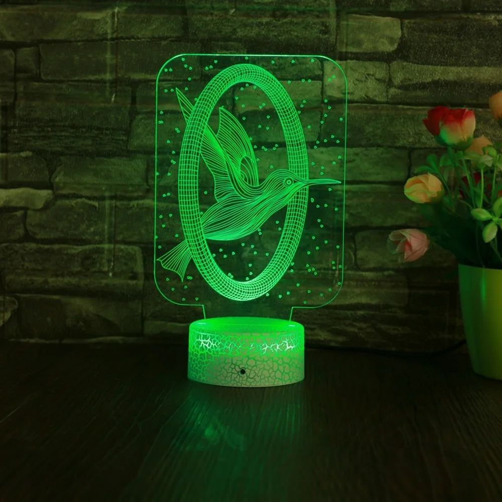 Flying Bird 3D Night Light Illusion Lamp 16 Color with Remote Control Led Nightlight Bedroom Decor Christmas Birthday Gifts Kids
Flying Bird 3D Night Light Illusion Lamp 16 Color with Remote Control Led Nightlight Bedroom Decor Christmas Birthday Gifts Kids