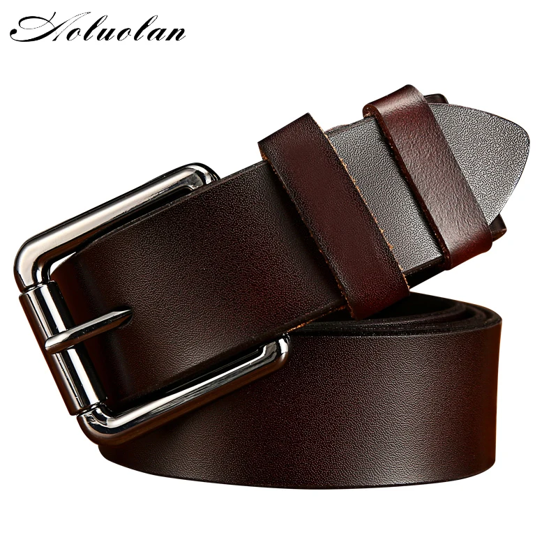 Aoluolan NEW Designers Belt For Men Luxury Cowhide Genuine Leather Metal pin Buckle Strap Belts High Quality
Aoluolan NEW Designers Belt For Men Luxury Cowhide Genuine Leather Metal pin Buckle Strap Belts High Quality