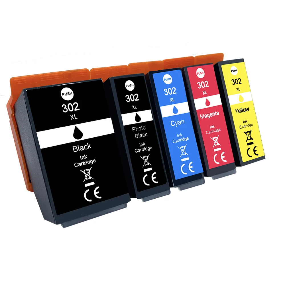 302XL 302 Ink Cartridges with Upgrade Chip Replacement for Epson T302XL for Expression Premium XP-6100 XP-6000 Printer 5-Pack
302XL 302 Ink Cartridges with Upgrade Chip Replacement for Epson T302XL for Expression Premium XP-6100 XP-6000 Printer 5-Pack