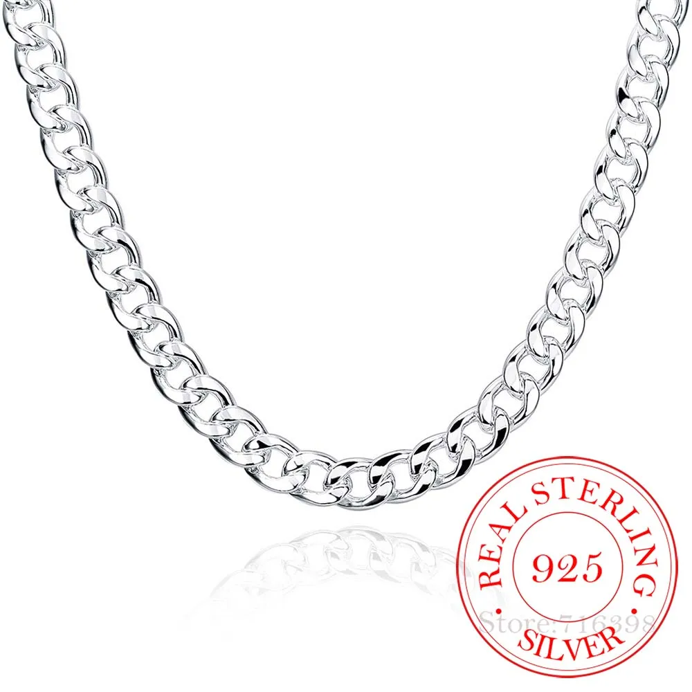 Men's Fine Jewelry 925 Sterling Silver 10mm Chains Necklace High Quality Male 925 Sterling-Silver-Jewelry 10mm 20 Inch 24 Inch
Men's Fine Jewelry 925 Sterling Silver 10mm Chains Necklace High Quality Male 925 Sterling-Silver-Jewelry 10mm 20 Inch 24 Inch
