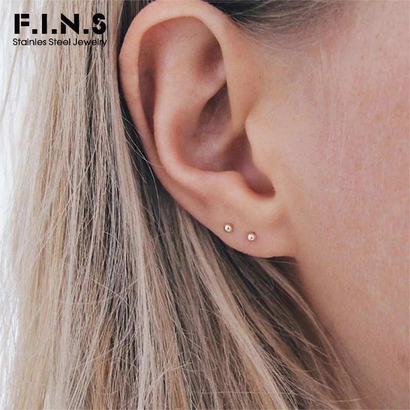 Серьги-гвоздики из нержавеющей стали F.I.N.S женские, корейские модные маленькие серьги-шарики в минималистическом стиле, бижутерия, 3 мм
Серьги-гвоздики из нержавеющей стали F.I.N.S женские, корейские модные маленькие серьги-шарики в минималистическом стиле, бижутерия, 3 мм