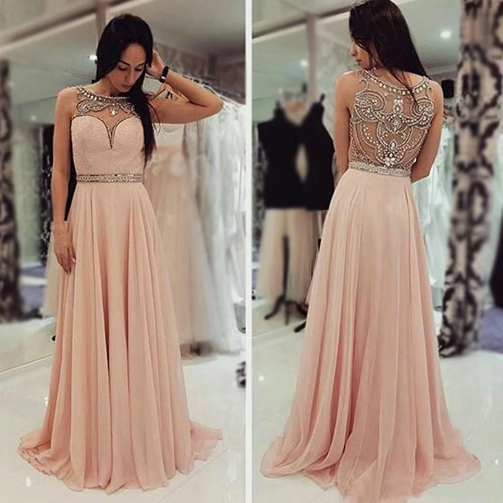 A Line Scoop Formal Dresses Sleeveless Floor-Length Evening Dress NONE Train Prom Party Gown Beaded Crystal Chiffon Illusion
A Line Scoop Formal Dresses Sleeveless Floor-Length Evening Dress NONE Train Prom Party Gown Beaded Crystal Chiffon Illusion