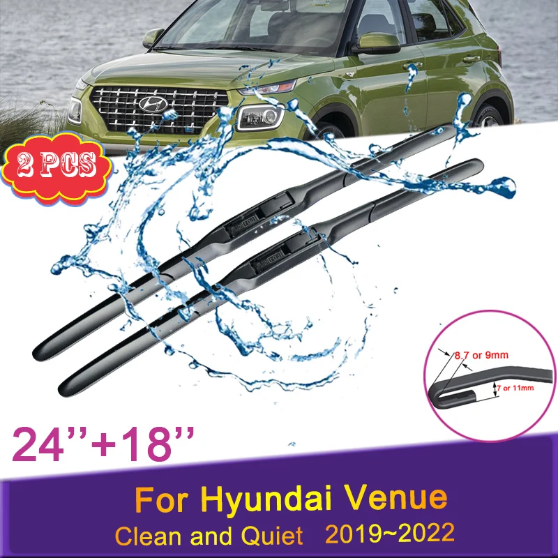 Car Wiper Blades for Hyundai Venue QX 2019 2020 2021 2022 Front Windshield Frameless Snow Scraping Durable Rubber Accessories
Car Wiper Blades for Hyundai Venue QX 2019 2020 2021 2022 Front Windshield Frameless Snow Scraping Durable Rubber Accessories