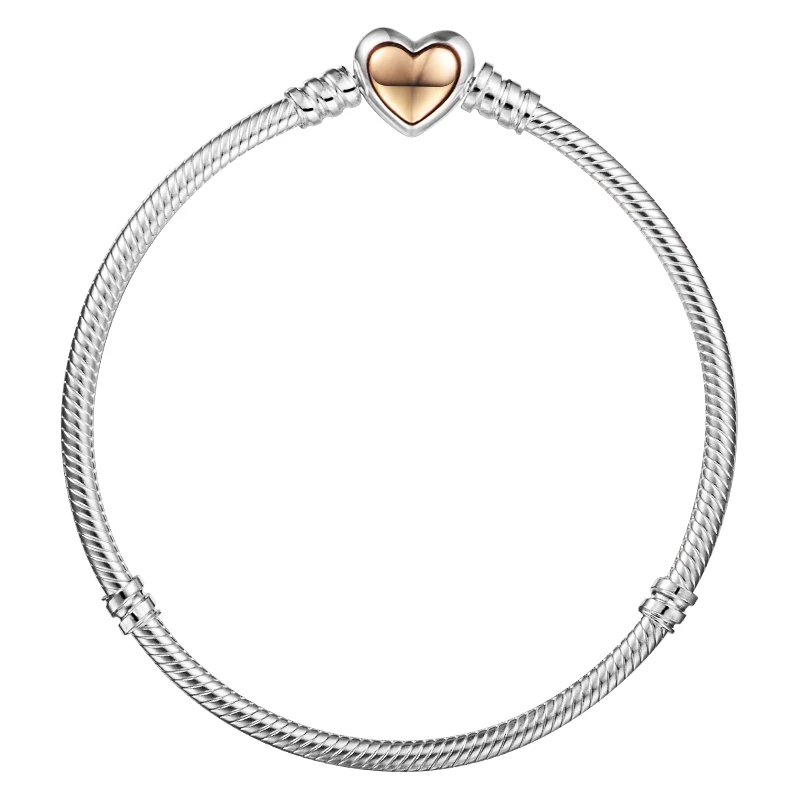 14K Real Gold Golden Heart Clasp Snake Chain Bracelet Silver 925 Bracelets for Women DIY Charms Jewelry Making Pulseras Newest
14K Real Gold Golden Heart Clasp Snake Chain Bracelet Silver 925 Bracelets for Women DIY Charms Jewelry Making Pulseras Newest
