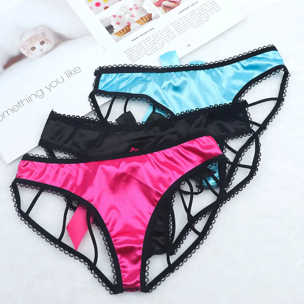 Exotic Briefs Sexy Hollow Out Bandage Ladies Underwear with Back Lace Bow Sexy Lingerie Women Panties Crotchless Sexy Thong
Exotic Briefs Sexy Hollow Out Bandage Ladies Underwear with Back Lace Bow Sexy Lingerie Women Panties Crotchless Sexy Thong