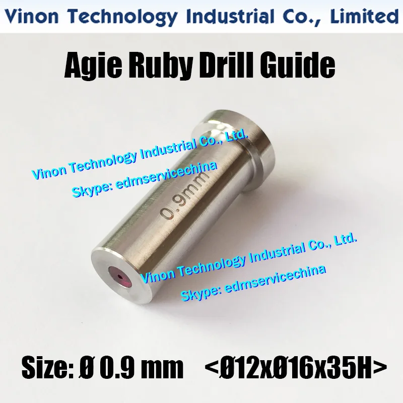 d=0.9mm Agie Drill Guide HD30 (Ruby+SUS) 12dx16x35Lmm SD1 electrode guide 335009075,335009076 Actspark SD1,Charmilles HD30
d=0.9mm Agie Drill Guide HD30 (Ruby+SUS) 12dx16x35Lmm SD1 electrode guide 335009075,335009076 Actspark SD1,Charmilles HD30